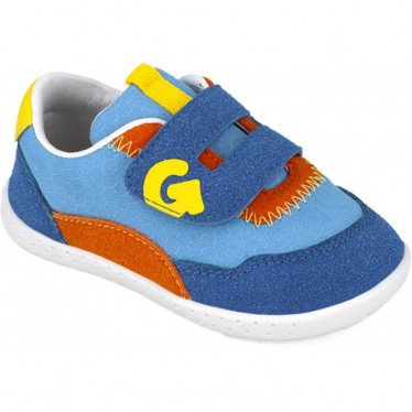 Deportiva respetuosa para chico Garvalin 252335 Soft Rejilla AZUL_AMARILLO_B598