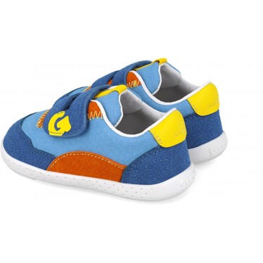 Deportiva respetuosa para chico Garvalin 252335 Soft Rejilla AZUL_AMARILLO_B598