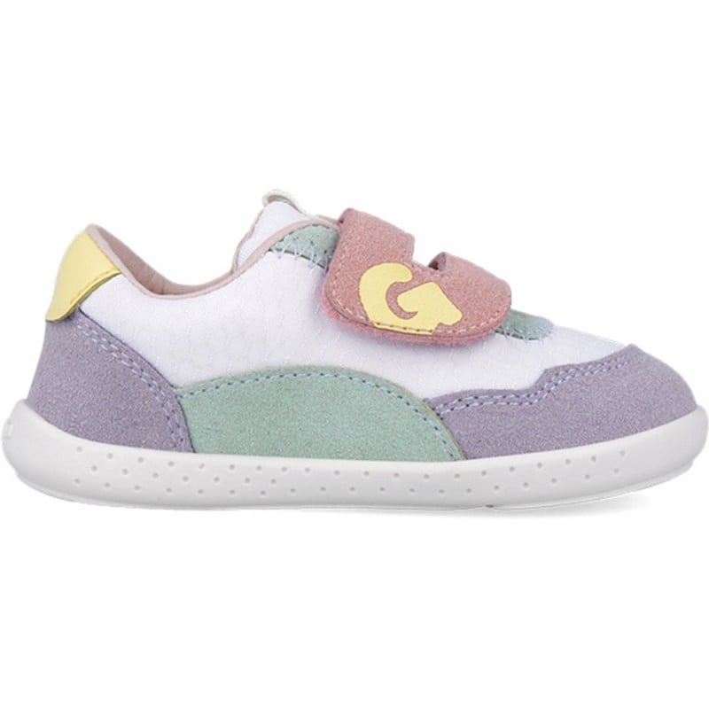Deportiva respetuosa para niña Garvalin 252335 Soft Rejilla BLANCO_LILA_D661