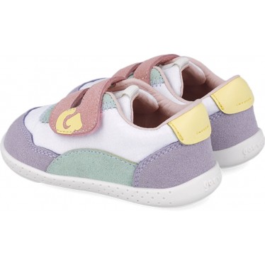 Deportiva respetuosa para niña Garvalin 252335 Soft Rejilla BLANCO_LILA_D661