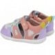 Sandalias respetuosas para niña Garvalin 252336 Soft Rejilla BLANCO_LILA_D661
