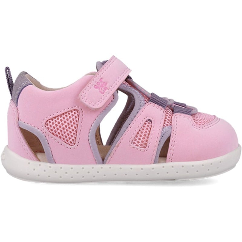 Sandalias respetuosas para niña Garvalin 252336 Soft Rejilla ROSA_C032