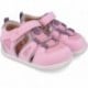 Sandalias respetuosas para niña Garvalin 252336 Soft Rejilla ROSA_C032