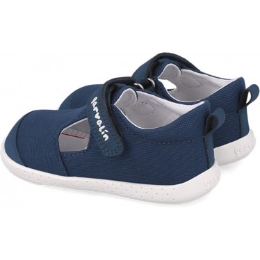 Sandalia cerrada para niño Garvalin 252340 Barefoot Soft AZUL_MARINO_A089