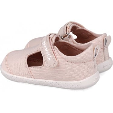 Sandalia respetuosa para chica Garvalin 252340 Soft Lona ROSA_D032