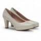 ZAPATO DE TACON FLUCHOS BLESA D5794 HIELO