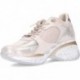 Sneakers para mujer Cetti C-1376 Metal y Animal print CHAMPAGNE