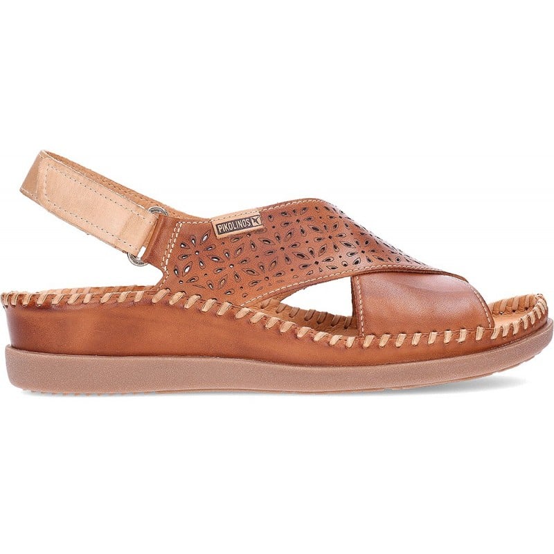 Sandalias de cuña PIKOLINOS Cadaques W8K-0848C1 BRANDY