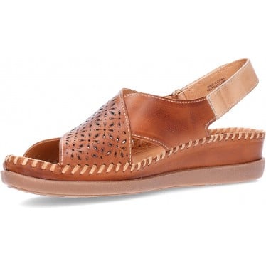 Sandalias de cuña PIKOLINOS Cadaques W8K-0848C1 BRANDY