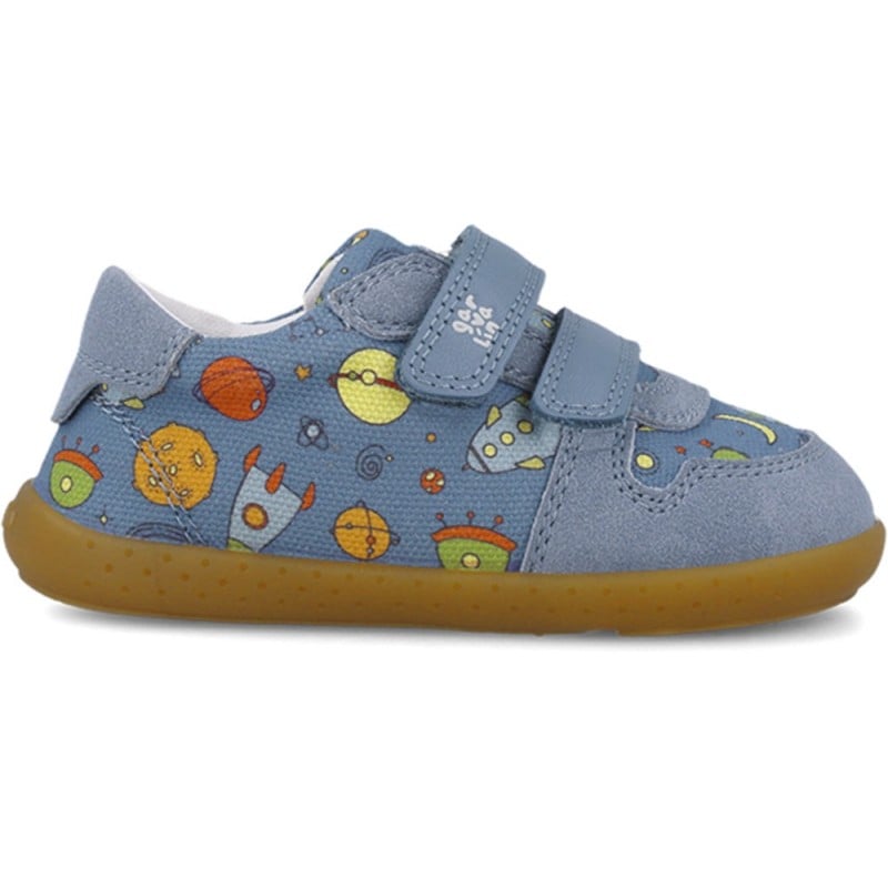 Deportiva respetuosa para chico Garvalin 252341 Lona Estampado INDIGO_A631