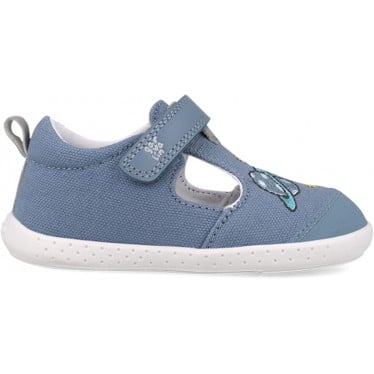Sandalia respetuosa para chico Garvalin 252342 Lona Toy INDIGO_A631