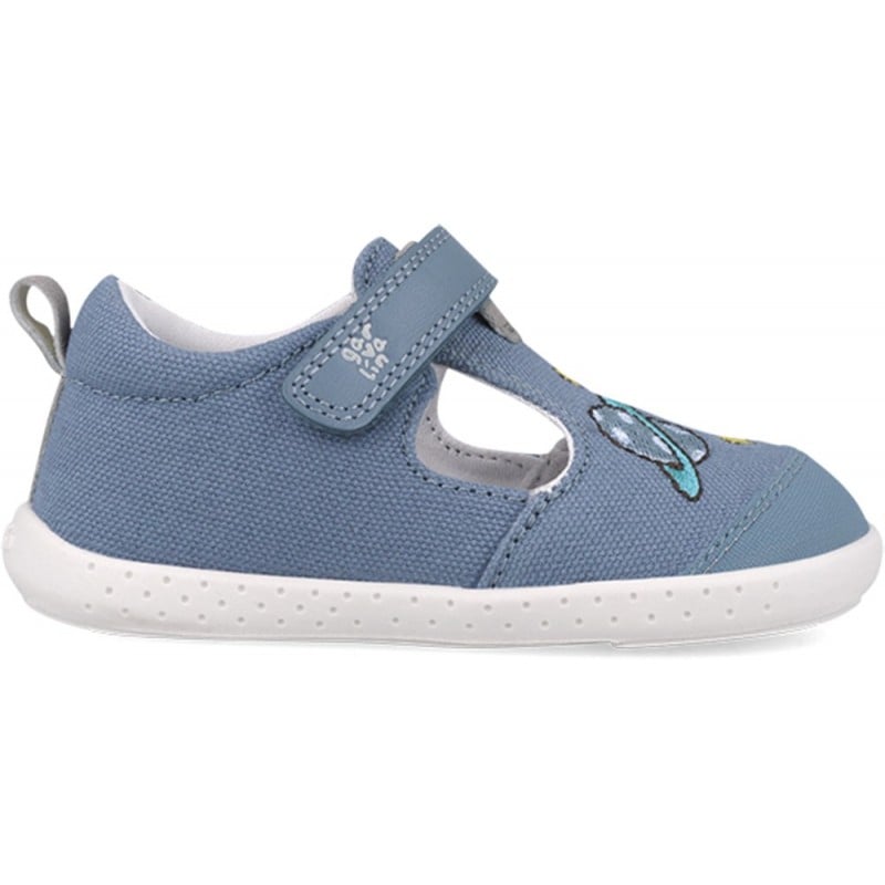 Sandalia respetuosa para chico Garvalin 252342 Lona Toy INDIGO_A631