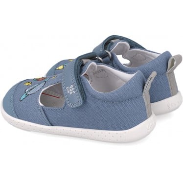 Sandalia respetuosa para chico Garvalin 252342 Lona Toy INDIGO_A631