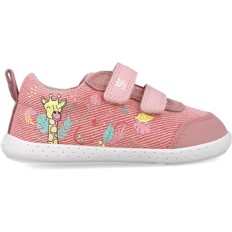 Deportiva respetuosa para chica Garvalin 252345 Lona Estampado ROSA_B032