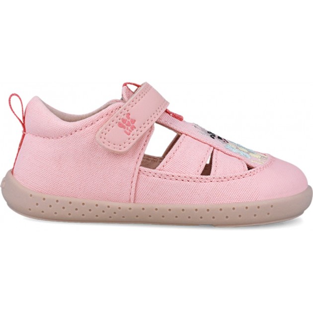 Sandalias respetuosas para chica Garvalin 252346 Lona Jirafa ROSA_B032 Sandalias respetuosas para chica Garvalin 252346 Lona Jirafa ROSA_B032