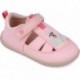 Sandalias respetuosas para chica Garvalin 252346 Lona Jirafa ROSA_B032