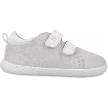 Deportiva respetuosa para chica Garvalin 252347 Lona Metalizada BLANCO_B050