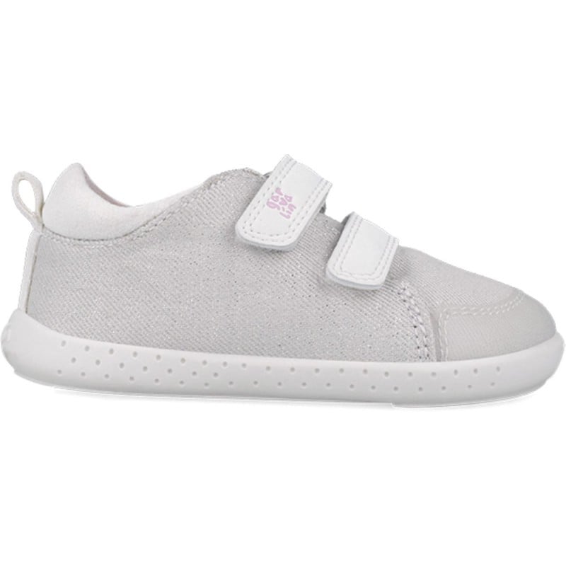 Deportiva respetuosa para chica Garvalin 252347 Lona Metalizada BLANCO_B050