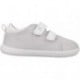 Deportiva respetuosa para chica Garvalin 252347 Lona Metalizada BLANCO_B050