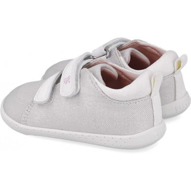 Deportiva respetuosa para chica Garvalin 252347 Lona Metalizada BLANCO_B050
