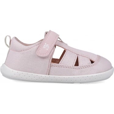 Sandalia respetuosa para chica Garvalin 252348 Soft Canvas ROSA_A032