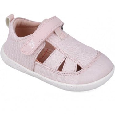 Sandalia respetuosa para chica Garvalin 252348 Soft Canvas ROSA_A032