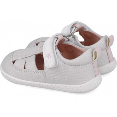 Sandalia respetuosa para chica Garvalin 252348 Soft Canvas BLANCO_B050