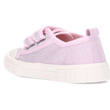 Deportivas respetuosas para niña GARVALIN Lona Basico 252381 ROSA_E032