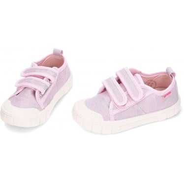 Deportivas respetuosas para niña GARVALIN Lona Basico 252381 ROSA_E032