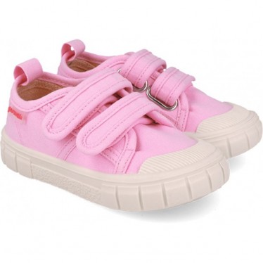 Deportivas respetuosas para niña GARVALIN Lona Basico 252381 ROSA_D032