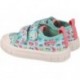 Deportiva respetuosa para chica 252383 Lona Estampado TURQUESA_A539