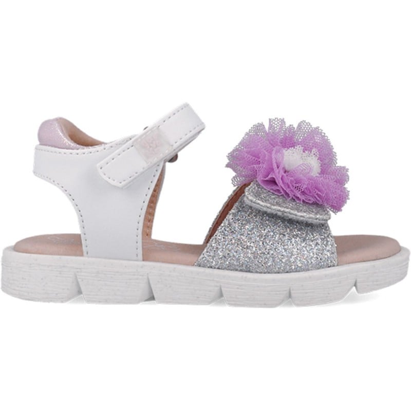 Sandalias para chica Garvalin 252402 Pom Pom BLANCO_B050