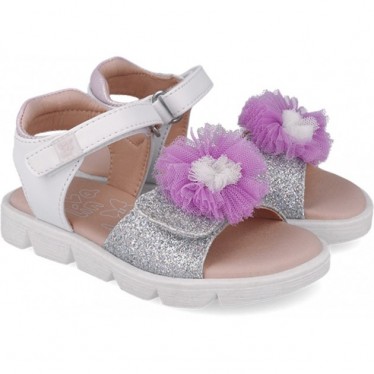 Sandalias para chica Garvalin 252402 Pom Pom BLANCO_B050