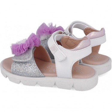 Sandalias para chica Garvalin 252402 Pom Pom BLANCO_B050