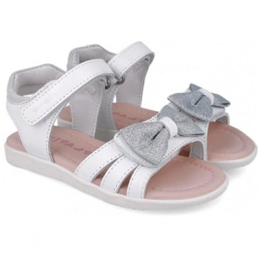 Sandalia para chica Garvalin 252422 Dream Lazo BLANCO_B050