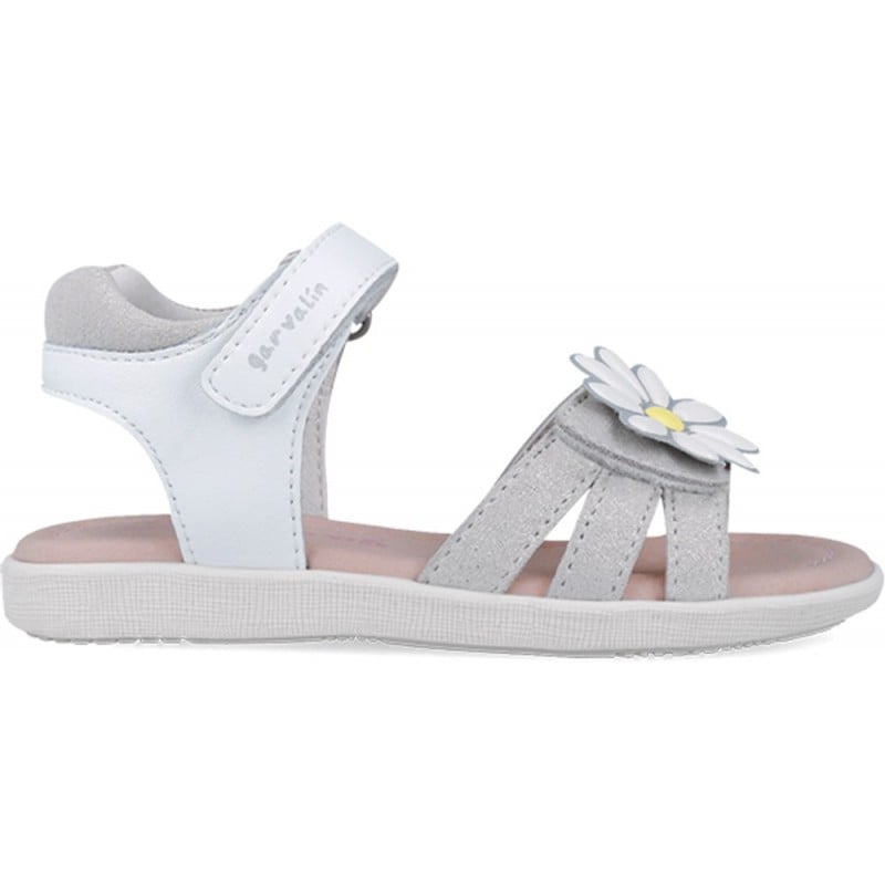 Sandalias para chica Garvalin 252423 Dream Flor BLANCO_A050