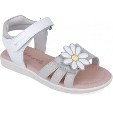 Sandalias para chica Garvalin 252423 Dream Flor BLANCO_A050