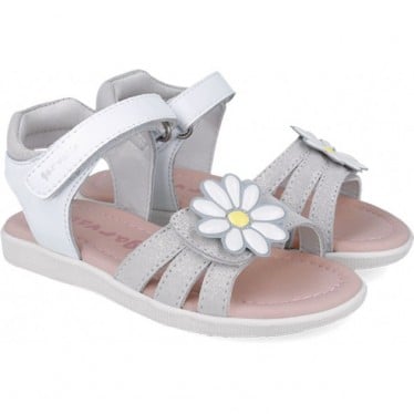 Sandalias para chica Garvalin 252423 Dream Flor BLANCO_A050