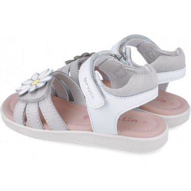 Sandalias para chica Garvalin 252423 Dream Flor BLANCO_A050