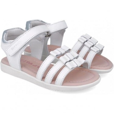 Sandalias para chica Garvalin 252427 Dream Lazos BLANCO_B050
