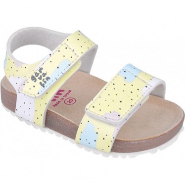 Sandalias para chica Garvalin 252460 Bios Estampado AMARILLO_A253
