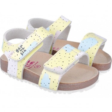 Sandalias para chica Garvalin 252460 Bios Estampado AMARILLO_A253