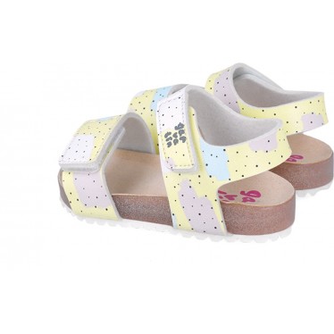 Sandalias para chica Garvalin 252460 Bios Estampado AMARILLO_A253