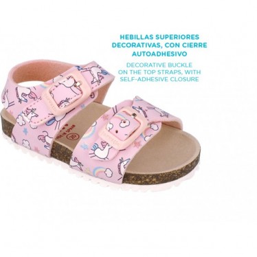 Sandalias para chica Garvalin 252463 Bios Estampado ROSA_A032