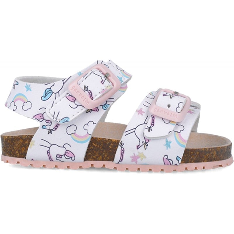 Sandalias para chica Garvalin 252463 Bios Estampado BLANCO_B050
