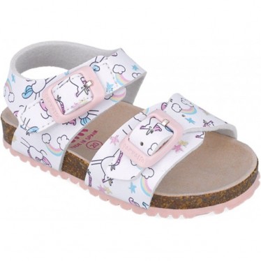 Sandalias para chica Garvalin 252463 Bios Estampado BLANCO_B050