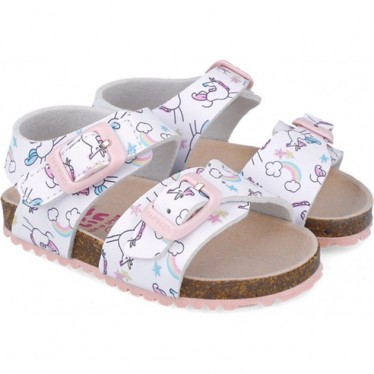 Sandalias para chica Garvalin 252463 Bios Estampado BLANCO_B050