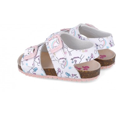 Sandalias para chica Garvalin 252463 Bios Estampado BLANCO_B050