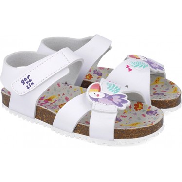Sandalias para chica Garvalin 252464 Bios Loro BLANCO_B050