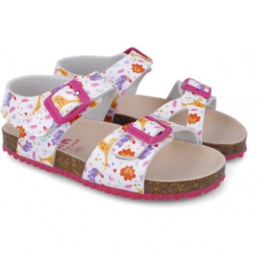 Sandalias para chica Garvalin 252465 Bios Estampado BLANCO_B050